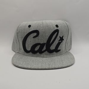 Gray Cali Snapback Hat